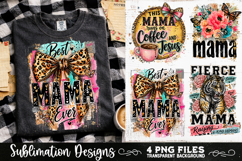 Trendy Mama PNG , Retro Collage Mama 4 Designs Sublimation Product Image 2