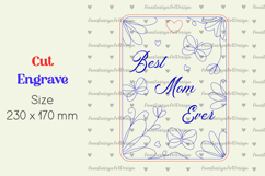 Mothers day cutting board, Best mom ever laser engrave Product Image 2
