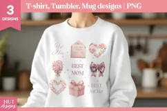 Mothers day t shirt, Bow grid, Best Mom Mothers Day quote Product Image 2