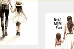 Best MOM Ever Card png| Love Mothers day design Card clipart Product Image 3