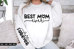 Best Mom Ever - Sleeve Design, T-Shirt Design Product Image 2