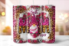 Best Mom Ever Tumbler Wrap Sublimation, Mom Gnomes Tumbler Product Image 1