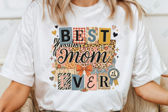 Best Mom Ever Patchwork PNG Product Image 4