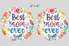 Mothers Day Wind Spinner, Door Hanger Png, Keychain Png, Car Coaster