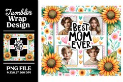 Photo Mom Tumbler Wrap Design for Mother's Day Product Image 1