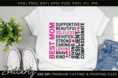 Mothers Day Subway Art SVG Mummy Mama Mom T-shirt Mug Design Product Image 3