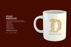 Opulence beautiful D monogram letter logo Product Image 2
