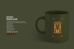 Vintage label elegant floral elements Product Image 2