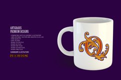 Classic beauty vintage gold number 0 monogram letter logo Product Image 4