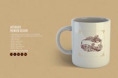 Classic floral banner with ornament ribbon vintage SVG Product Image 3