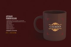 Vintage and luxury badge ornaments SVG Product Image 2