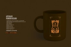 Vintage label elegant floral ornaments illustration Product Image 2