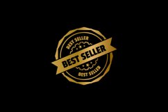 Best seller golden stamp seal vector template design Product Image 2