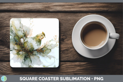 GorgeousBest Sellers 01 Alcohol Ink Square Coaster design.