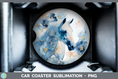 GorgeousBest Sellers 01 Alcohol Ink Car Coaster design.