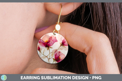 GorgeousBest Sellers 01 Alcohol Ink Round Earrings design.