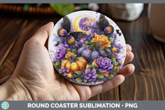 GorgeousBest Sellers 01 Cute Halloween Round Coaster design.