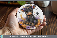 GorgeousBest Sellers 01 Cute Halloween Round Coaster design.