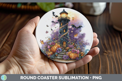 GorgeousBest Sellers 01 Cute Halloween Round Coaster design.