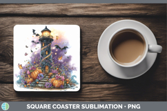 GorgeousBest Sellers 01 Cute Halloween Square Coaster design.