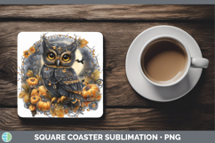 GorgeousBest Sellers 01 Cute Halloween Square Coaster design.