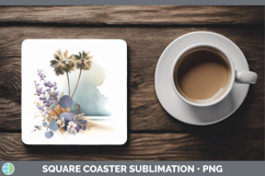 GorgeousBest Sellers 01 Lavender and Eucalyptus Square Coaster design.