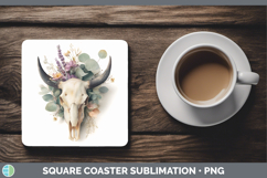 GorgeousBest Sellers 01 Lavender and Eucalyptus Square Coaster design.