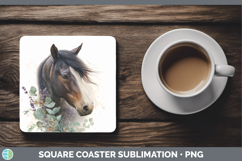 GorgeousBest Sellers 01 Lavender and Eucalyptus Square Coaster design.