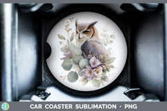 GorgeousBest Sellers 01 Lavender and Eucalyptus Car Coaster design.