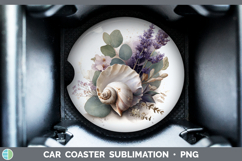 GorgeousBest Sellers 01 Lavender and Eucalyptus Car Coaster design.