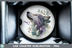 GorgeousBest Sellers 01 Lavender and Eucalyptus Car Coaster design.
