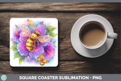 GorgeousBest Sellers 01 Rainbow Summer Square Coaster design.