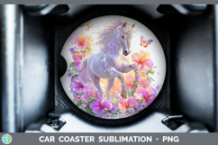 GorgeousBest Sellers 01 Rainbow Summer Car Coaster design.