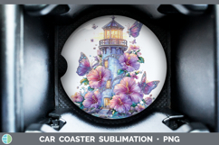 GorgeousBest Sellers 01 Rainbow Summer Car Coaster design.