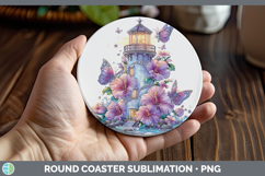 GorgeousBest Sellers 01 Rainbow Summer Round Coaster design.