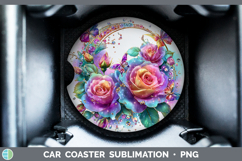 GorgeousBest Sellers 01 Rainbow Summer Car Coaster design.