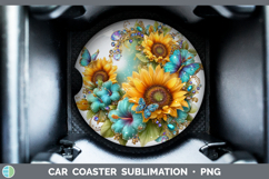 GorgeousBest Sellers 01 Rainbow Summer Car Coaster design.