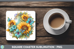 GorgeousBest Sellers 01 Rainbow Summer Square Coaster design.