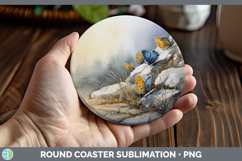 GorgeousBest Sellers 01 Sunset Round Coaster design.