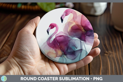 GorgeousBest Sellers 02 Alcohol Ink Round Coaster design.