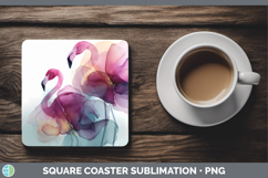 GorgeousBest Sellers 02 Alcohol Ink Square Coaster design.