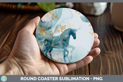 GorgeousBest Sellers 02 Alcohol Ink Round Coaster design.