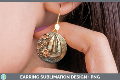 GorgeousBest Sellers 02 Copper Relief Round Earrings design.