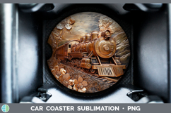 GorgeousBest Sellers 02 Copper Relief Car Coaster design.