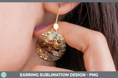 GorgeousBest Sellers 02 Copper Relief Round Earrings design.
