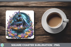 GorgeousBest Sellers 02 Cute Halloween Square Coaster design.