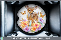 GorgeousBest Sellers 02 Rainbow Summer Car Coaster design.