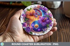 GorgeousBest Sellers 02 Rainbow Summer Round Coaster design.