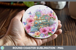 GorgeousBest Sellers 02 Rainbow Summer Round Coaster design.