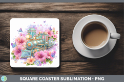 GorgeousBest Sellers 02 Rainbow Summer Square Coaster design.